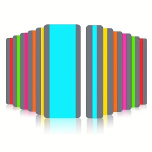 (12pcs) Dyslexia Reading Strips With Coloured Overlays. Reading Guide Strips With 2 Sizes/highlight Strips/bookmark/reading Tracking Rulers For Dyslexia Irlens, Adhd And Visual Stress.