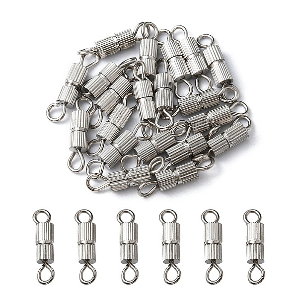 20 Sets Brass Screw Clasps