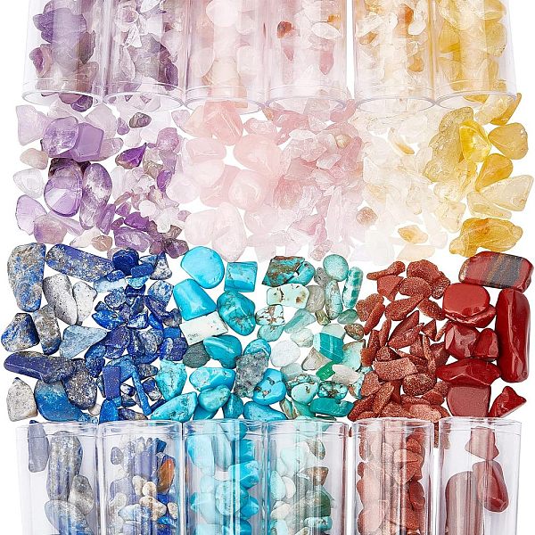 240G 12 Style Natural & Synthetic Mixed Gemstone Beads