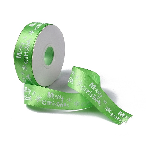 25 Yards Christmas Theme Printed Polyester Ribbon