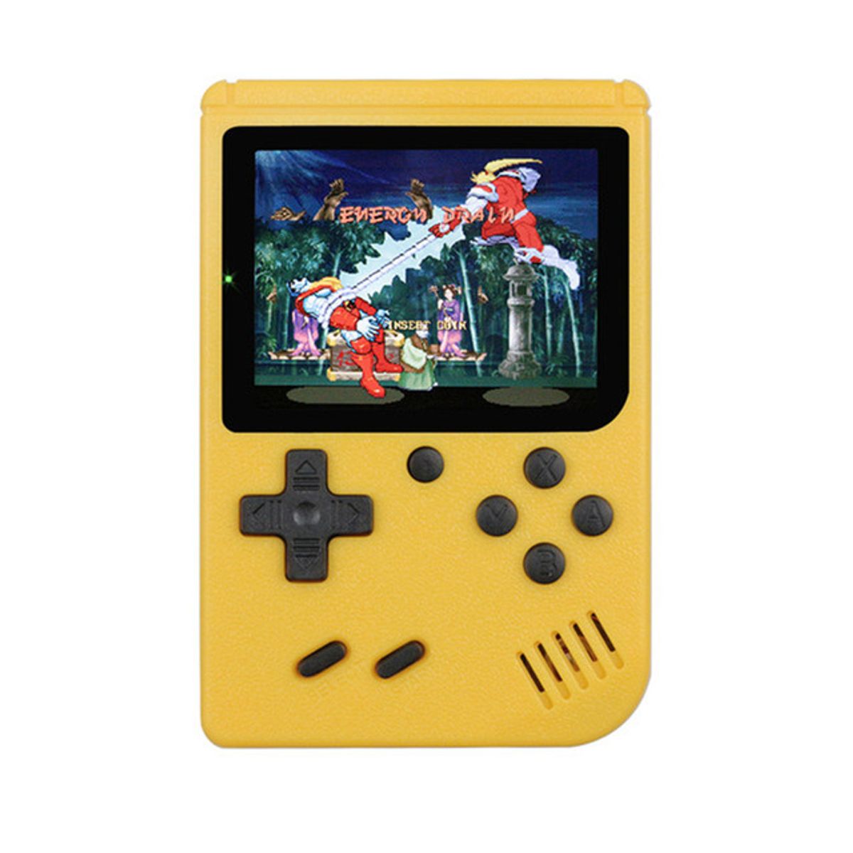 400-in-1 Handheld Retro-Gaming Console - Yellow Handheld Retro-Gaming Console