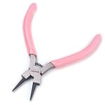 45# Carbon Steel DIY Jewelry Tool Sets Includes Round Nose Pliers, Wire Cutter Pliers and Side Cutting Pliers for Jewelry Beading Repair Making Supplies, Black, 315x70x10mm, 3pcs/set