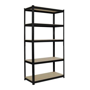 5-Tier Heavy Duty Steel Shelving Unit - Black