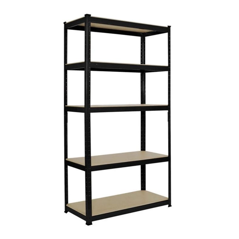 5-Tier Heavy Duty Steel Shelving Unit – Black
