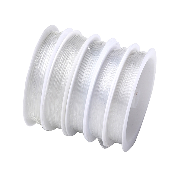 5 Roll 5 Styles Clear Elastic Crystal Thread