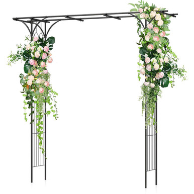 81-Inch Garden Arbor Metal Archway for Climbing Plants