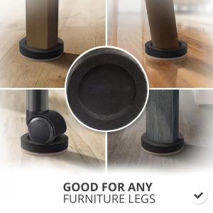 8pcs Felt Furniture Sliders For 8 Pcs 3 1/2", Furniture Slider With , Heavy-duty Furniture For Hard , Felt Sliders, Move Your Furniture !