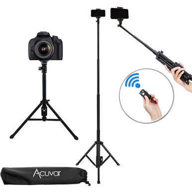 Acuvar™ 54-Inch 2-in-1 Tripod/Selfie Stick with Remote