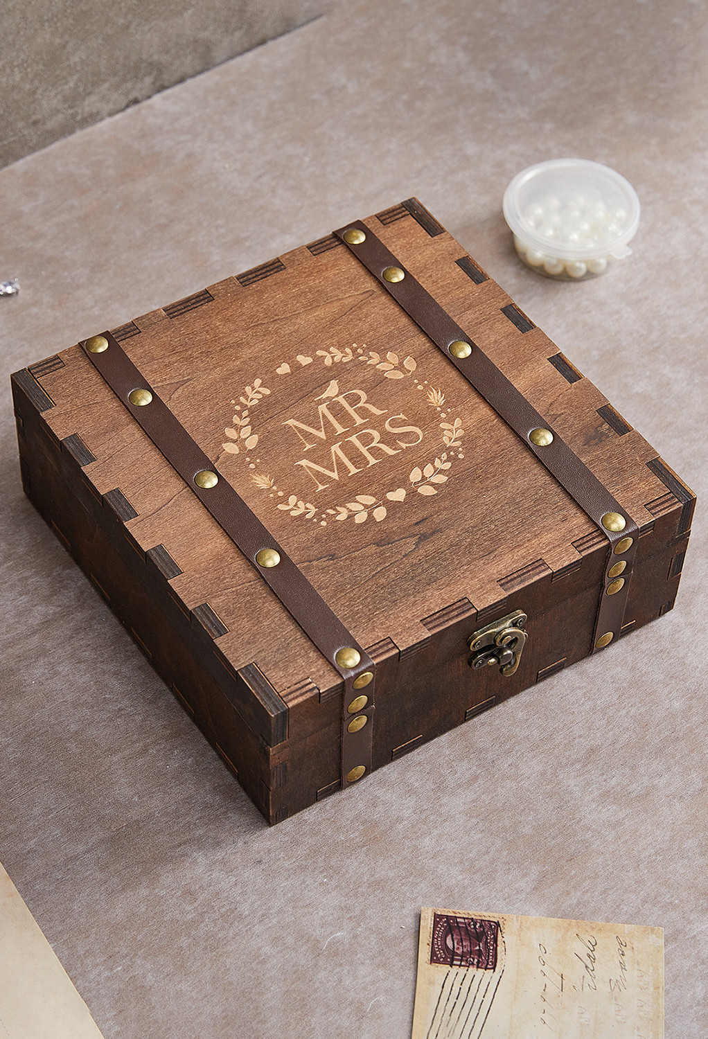 AW Wooden Storage Memory Gift Box