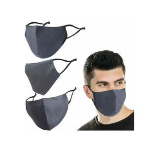 Bamboo Rayon Adjustable Reusable Face Masks (3-Pack)