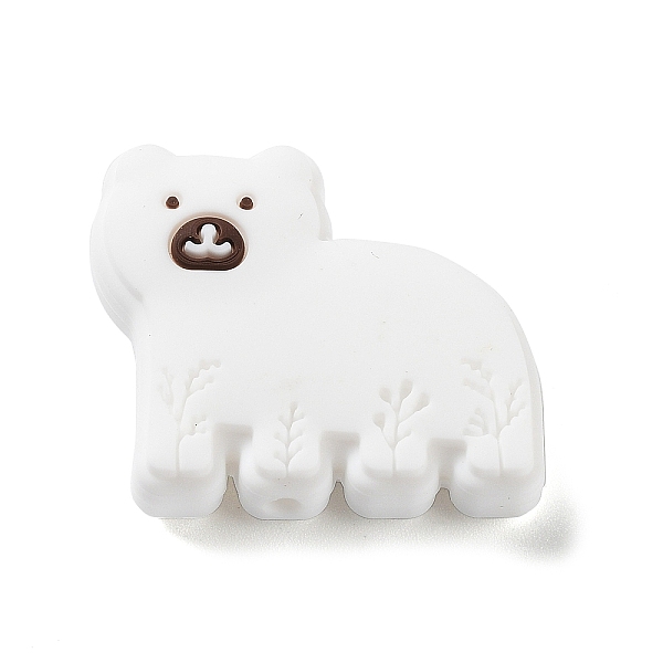 Bear Food Grade Silicone Focal Beads