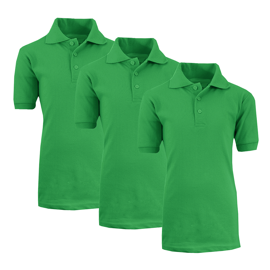 Boys' School Uniform Polo (3-Pack) - XBE-64-KG-KG-KG/6