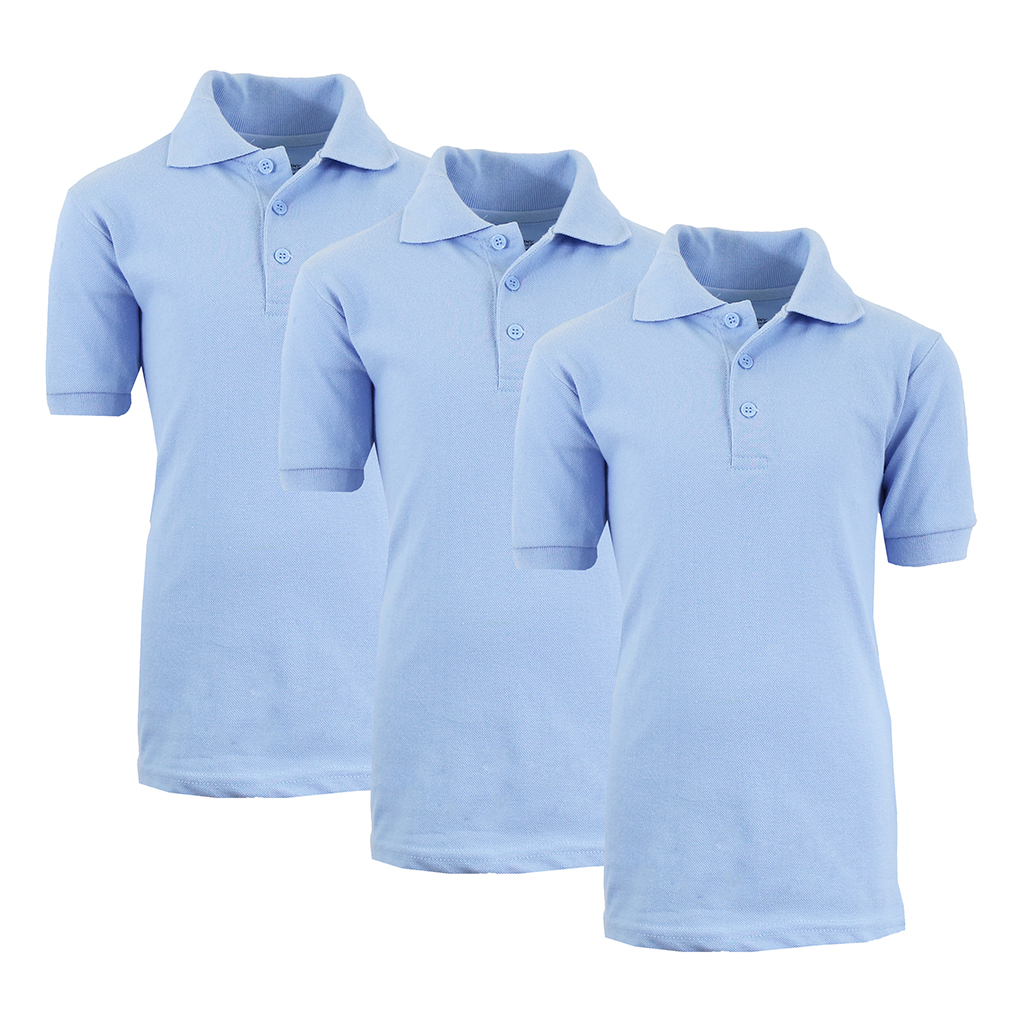 Boys' School Uniform Polo (3-Pack) - XBE-83-B-B-B/4