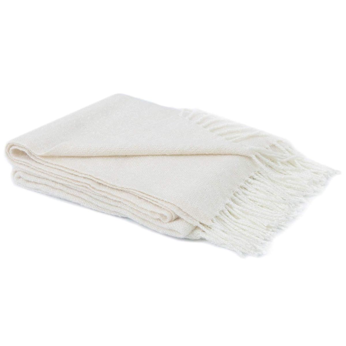 Cheer Collection™ 50 x 60-Inch Ultra-Soft Knit Throw Blanket - Ivory