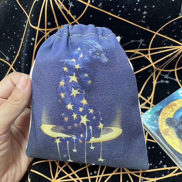 Cloth Tarot Cards Storage Drawstring Bags