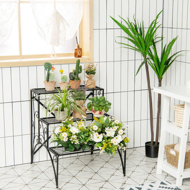 Costway 3-Tier Metal Plant Stand