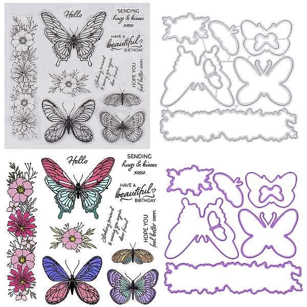 CRASPIRE 1Pc PVC Plastic Clear Stamps