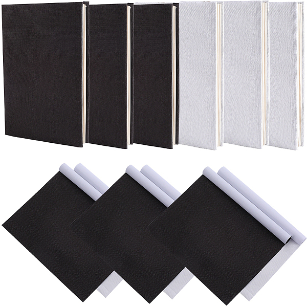 CRASPIRE 6 Sheets 2 Colors Linen Book Covers