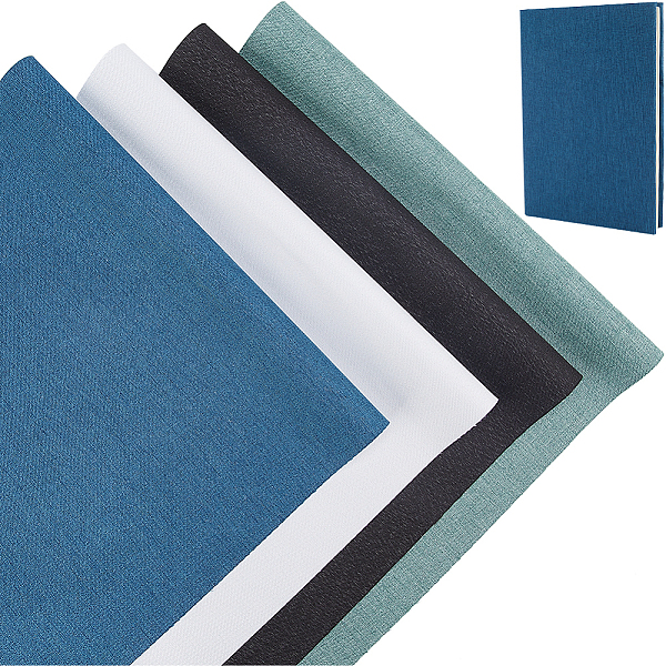 CRASPIRE 8 Sheets 4 Colors Linen Book Covers