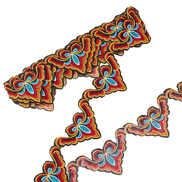 Ethnic Style Embroidery Polyester Ribbons