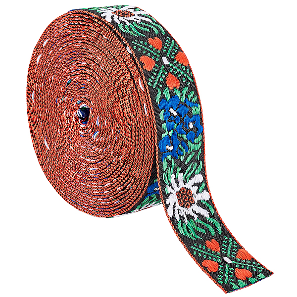 Ethnic Style Embroidery Polyester Ribbons