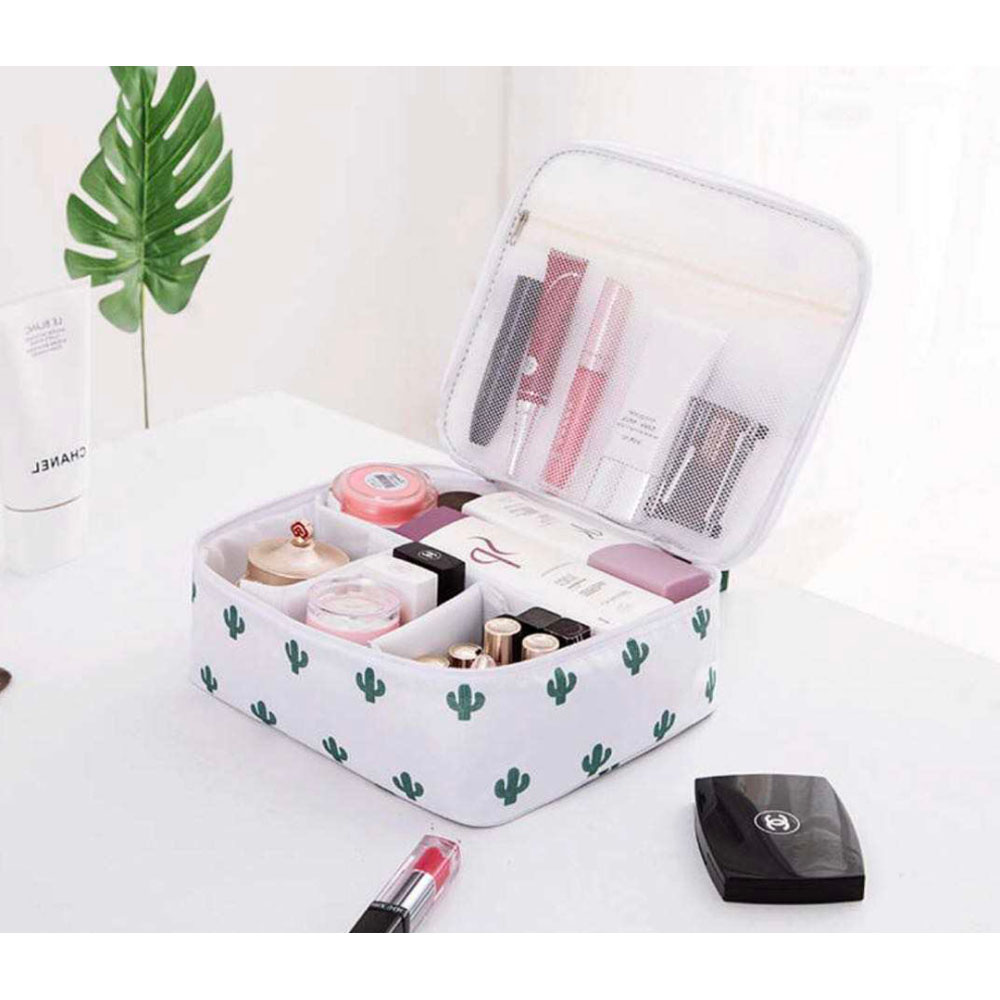 Everyday Cosmetic Bag - Buy 2 Get 1 Free - Cactus