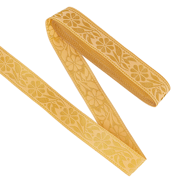 FINGERINSPIRE 9-10 Yards Ethnic Style Polyester Filigree Ribbon