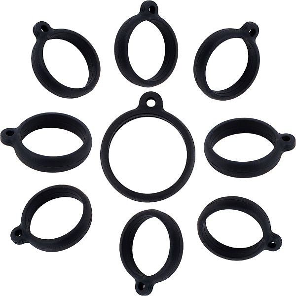 Gorgecraft 60Pcs Anti-Lost Silicone Pendant