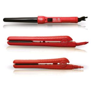 ISO Beauty® Solid Ceramic 1.25-Inch & 0.5-Inch Flat Irons and Curling Wand