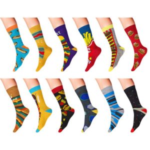 James Fiallo® Men's Premium Quality Funky Dress Socks (9- or 18-Pair) - 9-Pairs