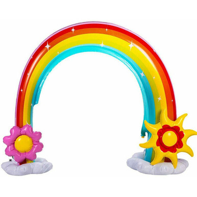 Kids' 91-Inch Inflatable Rainbow Sprinkler