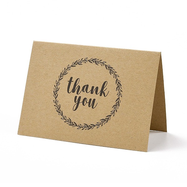 Kraft Paper Thank You Greeting Cards