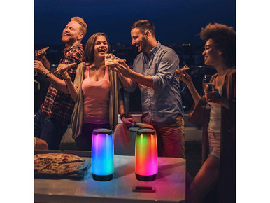 LED Bluetooth Speaker with 360-Degree Light Show