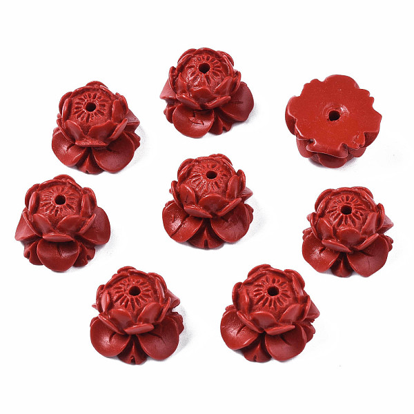 Lotus Cinnabar Beads