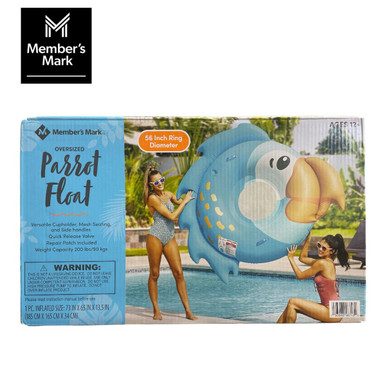 Member's Mark Oversized 56-inch Parrot Pool Float with Mesh Seat