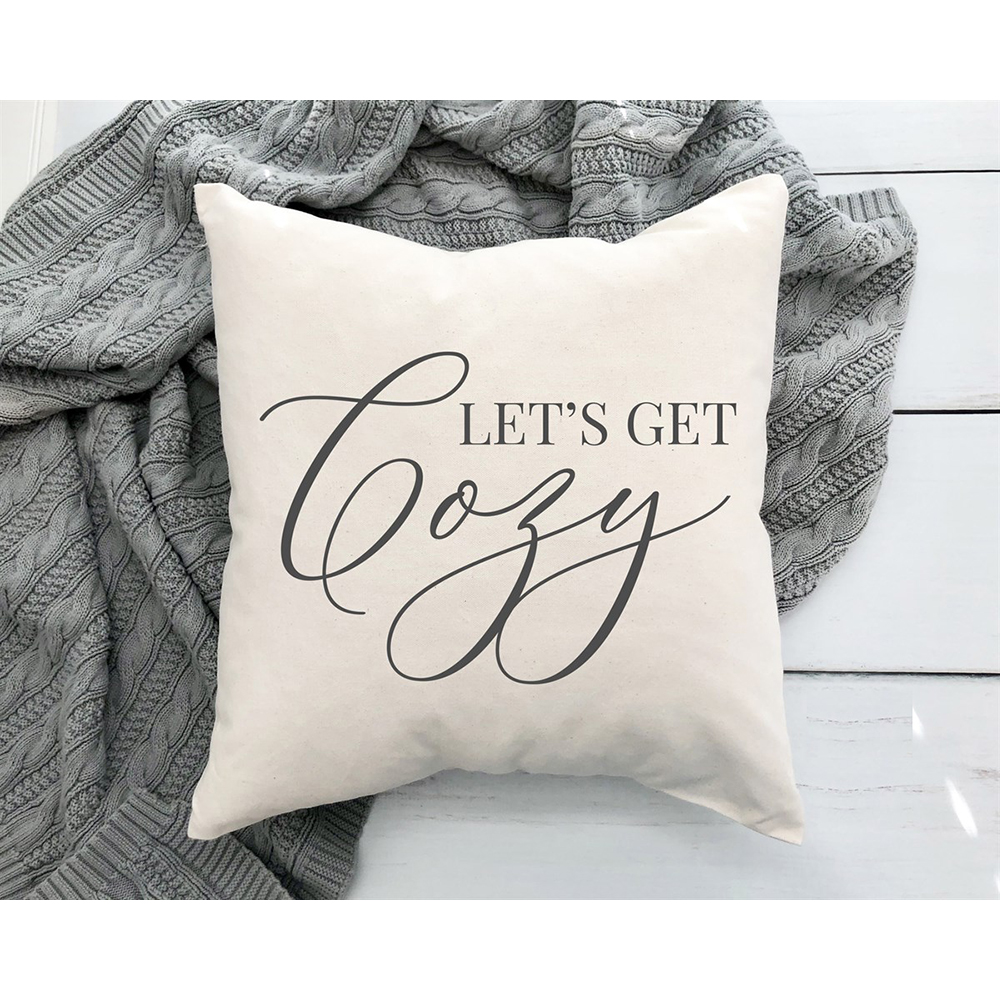 Modern Farmhouse Fall Pillow Covers - #17 Lets Get Cozy