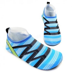 Modlily Neon Blue Striped Lightweight Water Shoes - 38