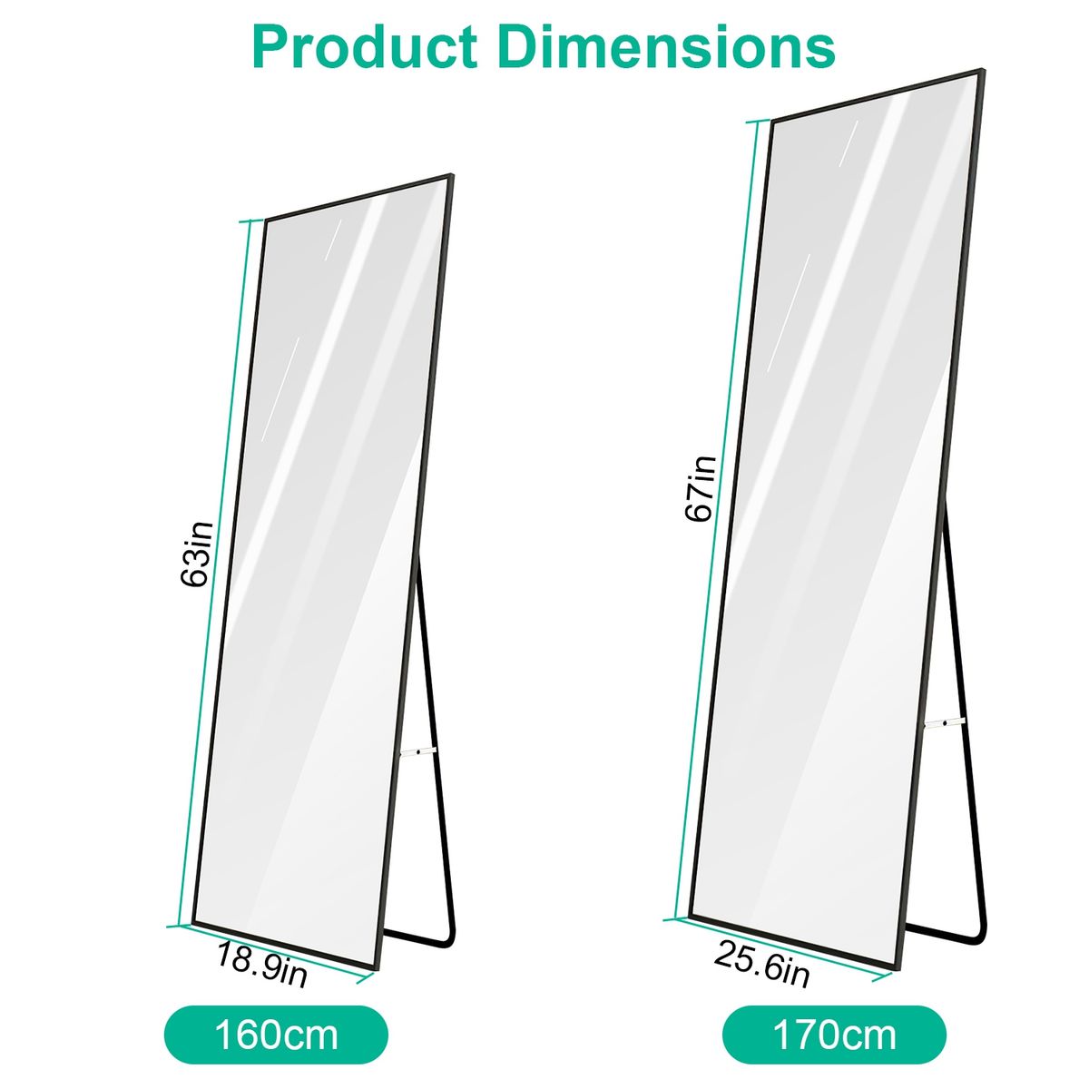 NewHome™ Full Body Mirror - 67 inches - White