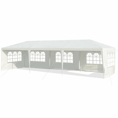 Outdoor 10' x 30' Party Canopy - 5 Walls