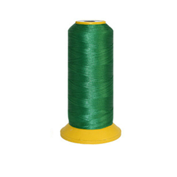 PandaHall 150D/2 Machine Embroidery Thread, Nylon Sewing Thread, Elastic Thread, Green, 12x6.4cm, about 2200m/roll Nylon Green