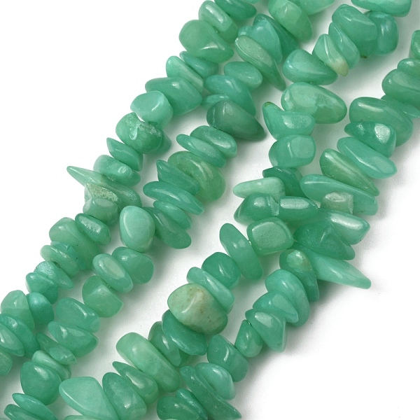 PandaHall Natural Hemimorphite Chip Bead Strands, 6~13x5~13x2~6mm, 32 inch Hemimorphite Chip