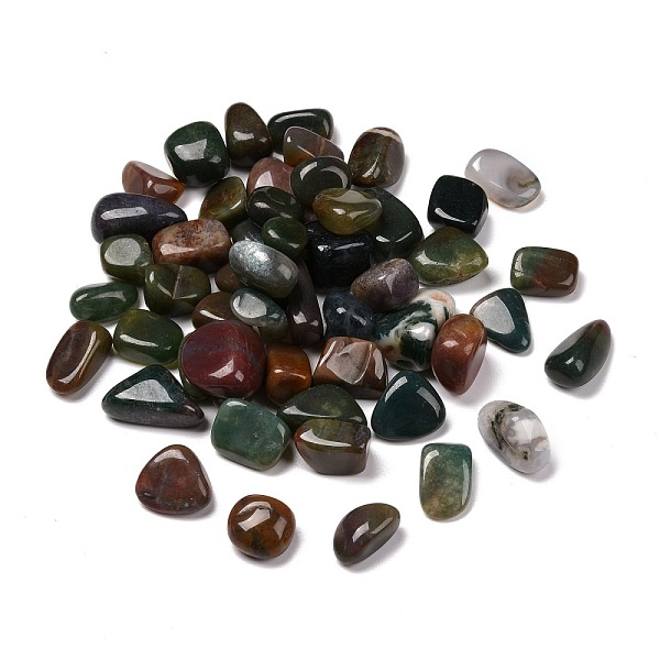 PandaHall Natural Indian Agate Beads, No Hole, Nuggets, Tumbled Stone, Vase Filler Gems, 9~45x8~25x4~20mm, about 79~100pcs/1000g Indian...