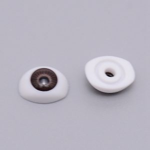 PandaHall Plastic Doll Craft Eye, for DIY Sewing Craft Dolls Stuffed Toys, Oval, Coconut Brown, 8.5x11x4.5mm Plastic Eye
