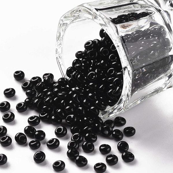 PandaHall TOHO Short Magatama Beads, Japanese Seed Beads, (49) Opaque Jet, 3.5x3x2.5mm, Hole: 0.8mm, about 450g/bag Glass Black