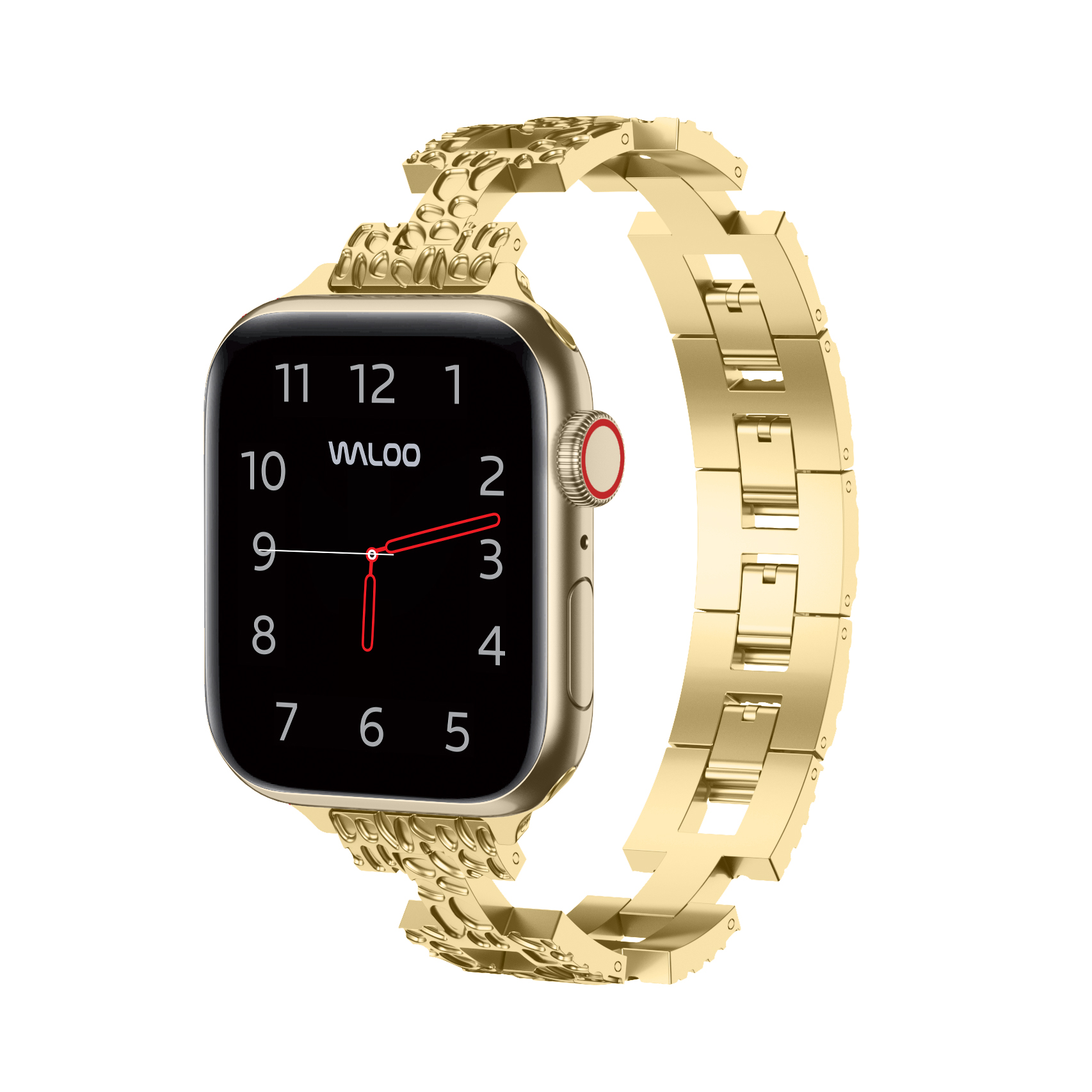 Pebble Styled Watch Band for Apple Watch - Gold 38/40/41MM