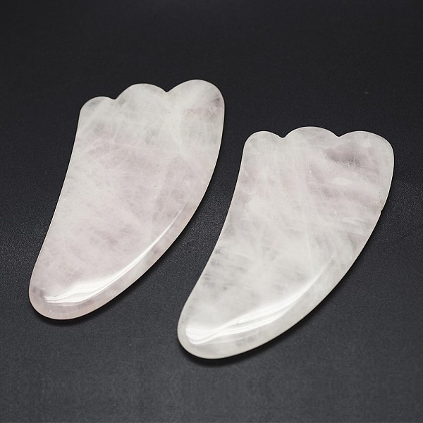 Planches gua sha en quartz rose naturel