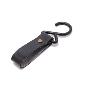 PU Leather with Plastic Carabiners Hanger Buckle Hook