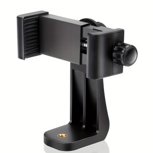 Taisioner Premium Smartphone Holder/vertical And Horizontal Tripod Mount Adapter Rotatable Bracket With 1/4 Inch Screw/adjustable Clip For Iphone, Android Cell Phone, Selfie Stick, Camera Stand