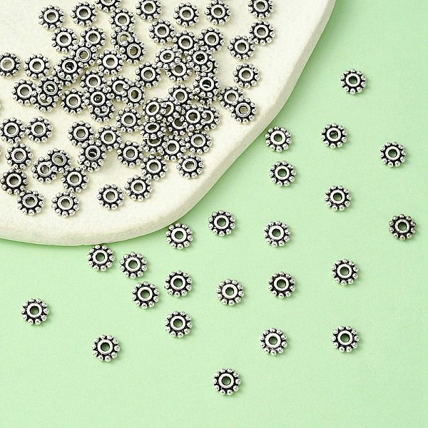 Tibetan Style Alloy Spacer Beads