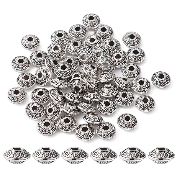 Tibetan Style Alloy Spacer Beads